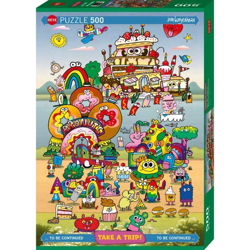 Heye Jigsaws Take A Trip - Burgerman (500pc) Heye