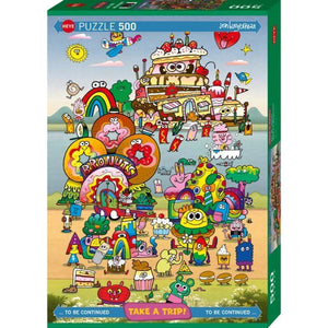 Heye Jigsaws Take A Trip - Burgerman (500pc) Heye