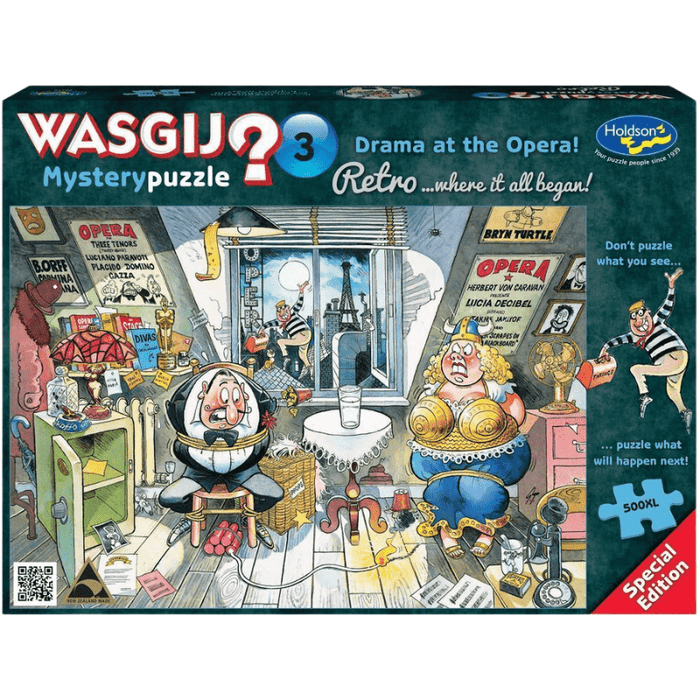 Wasgij? Retro Mystery Puzzle 3 - Drama At The Opera (500pc XL)