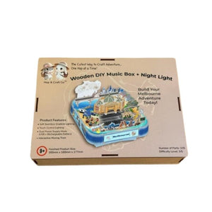 Hop & Craft Co. Construction Puzzles DIY Music Box - Melbourne Night Light