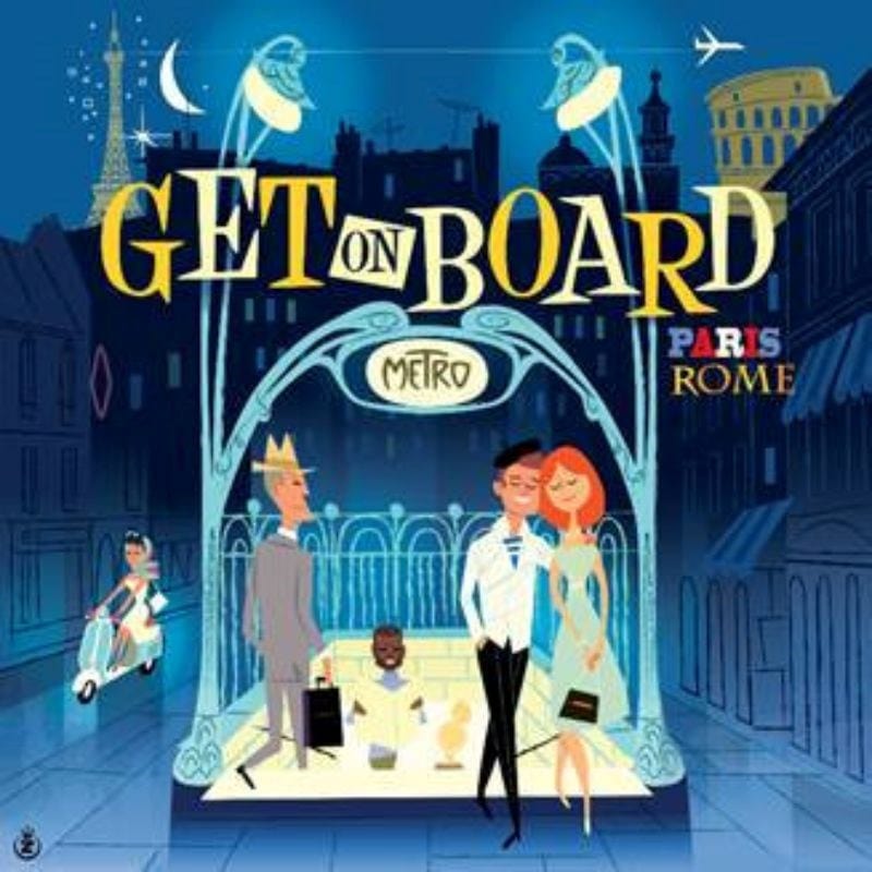 Iello Board & Card Games Get on Board - Paris & Rome (July 2023 Release)