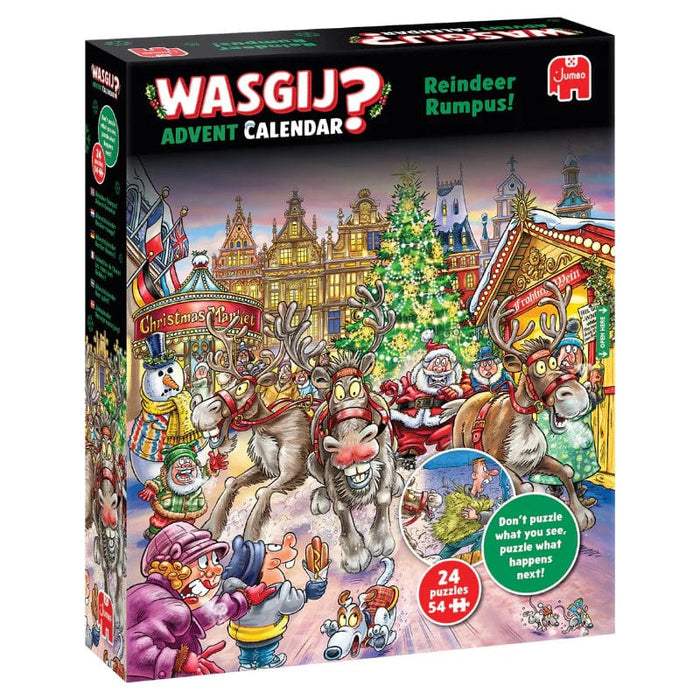 Wasgij? Christmas Advent Calendar Puzzle 2 - Reindeer Rumpus (1000pc)