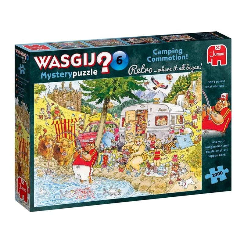 Jumbo Jigsaws Wasgij? Retro Mystery Puzzle 6 - Camping Commotion (1000pc)