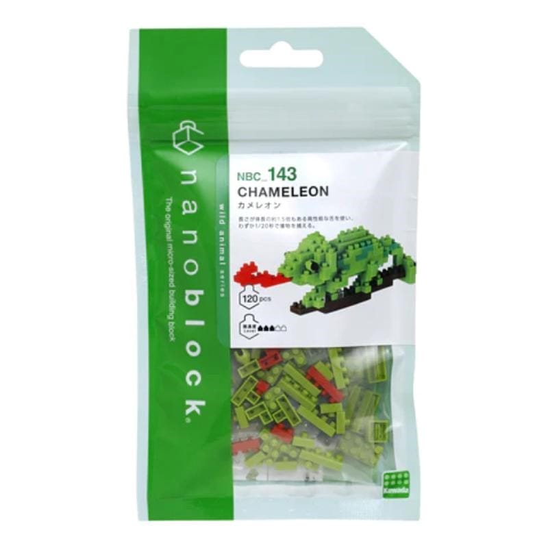 Kawada Construction Puzzles Nanoblock - Chameleon (Bagged)