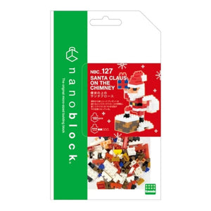 Kawada Construction Puzzles Nanoblock - Christmas - Santa Claus on Chimney (Bagged)