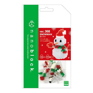 Kawada Construction Puzzles Nanoblock - Christmas - Snowman (Glitter) (Bagged)