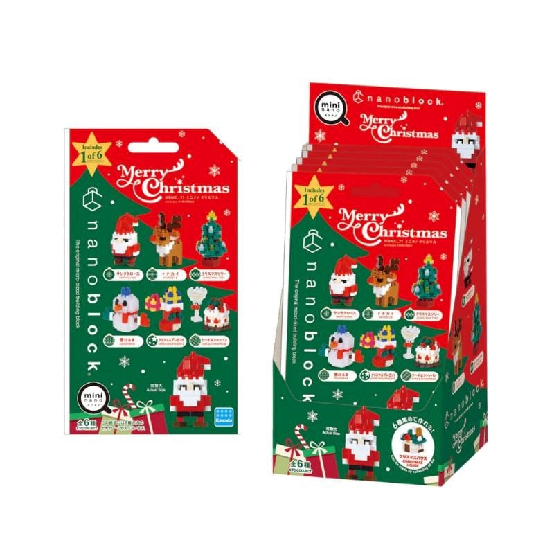 Kawada Construction Puzzles Nanoblock - Mininano Christmas Collection (Assorted) (6 Designs)