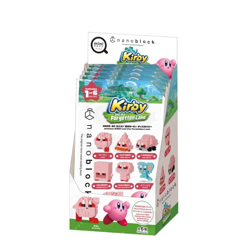Kawada Construction Puzzles Nanoblock - Mininano -  Kirby & Forgotten Land Blind Bag (6 Asst)