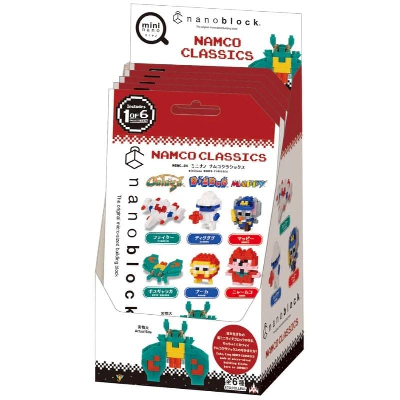 Kawada Construction Puzzles Nanoblock - Mininano Namco Classics (6 Designs)