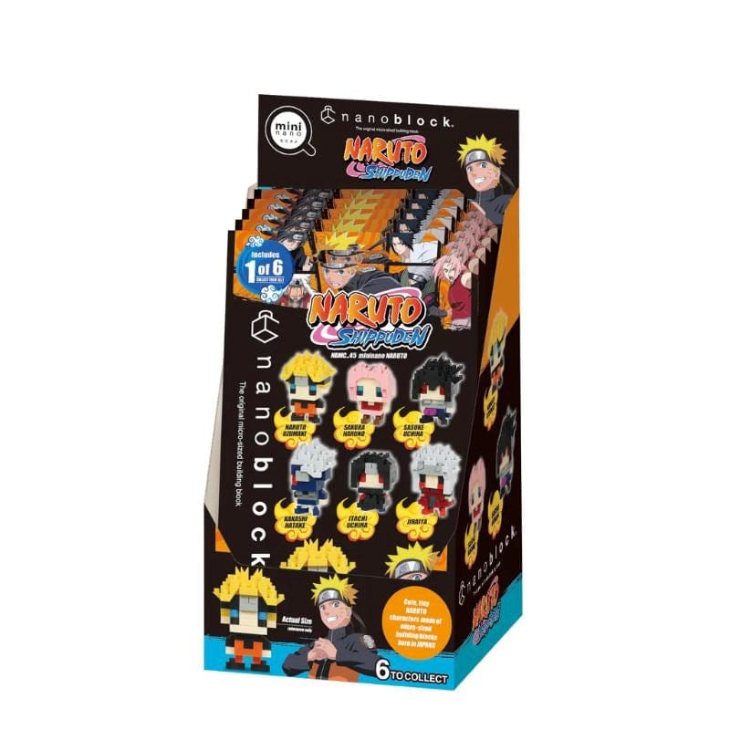 Kawada Construction Puzzles Nanoblock - Mininano -  Naruto Vol. 1 Blind Bag (6 Asst)