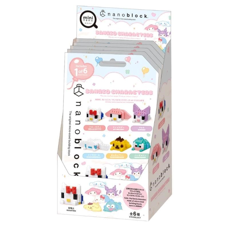 Kawada Construction Puzzles Nanoblock - Mininano - Sanrio Characters Blind Bag (Assorted)