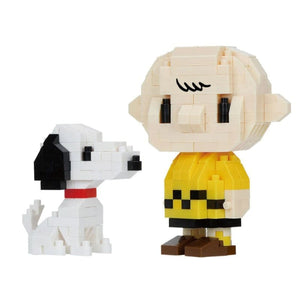 Kawada Construction Puzzles Nanoblock - Peanuts - Charlie Brown with Snoopy