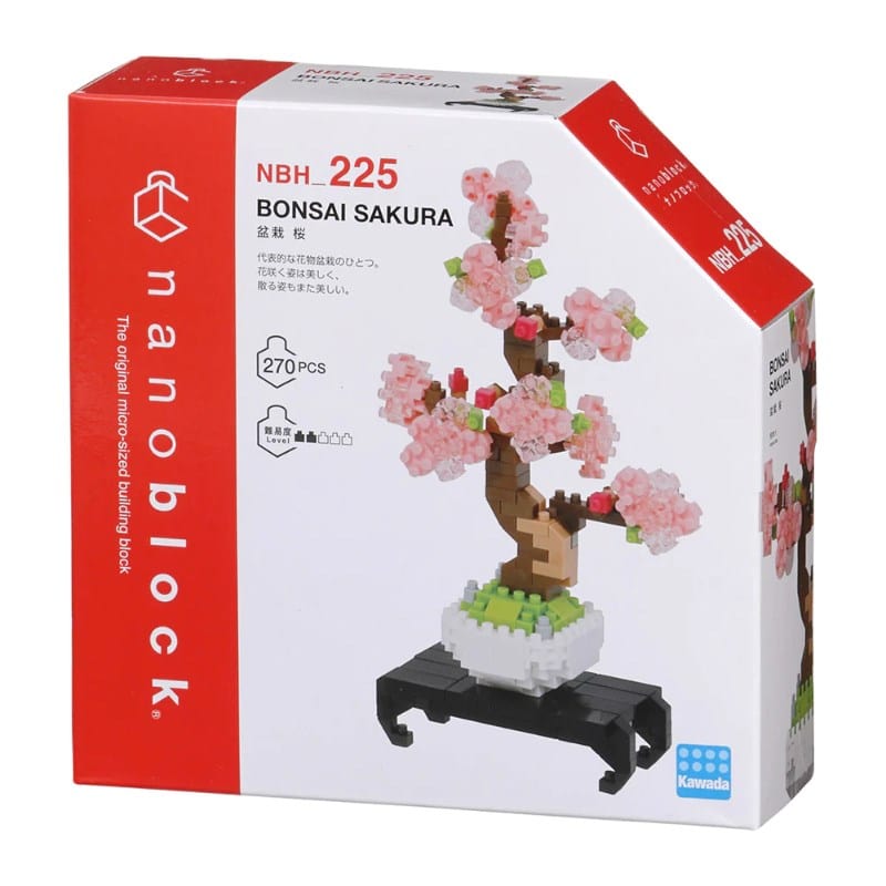 Kawada Construction Puzzles Nanoblock - Sakura Bonsai (boxed)