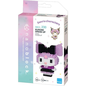 Kawada Construction Puzzles Nanoblock - Sanrio - Kuromi Dress Up