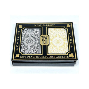 Kem Narrow Playing Cards Playing Cards - KEM - Arrow Black/Gold Narrow Standard