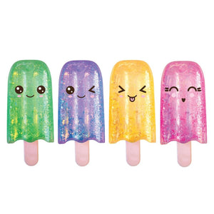 Keycraft Global Novelties Keycraft - Squishy Glitter Pop Iceblock (Assorted)