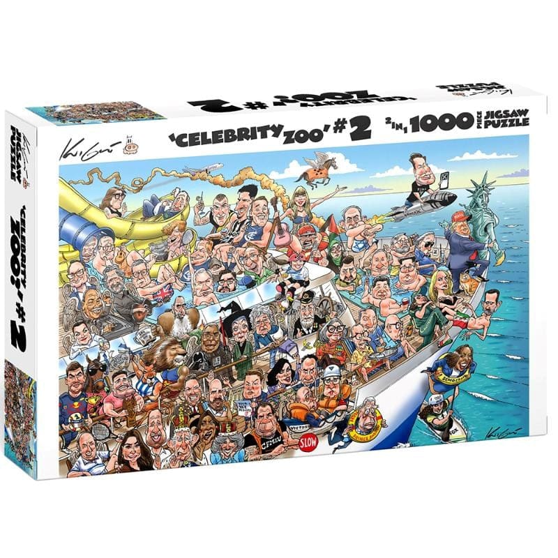 Kick Ass Games Jigsaws Celebrity Zoo 2 - Mark Knight (1000pc)
