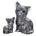 Kinato Construction Puzzles Crystal Puzzle - Black Cat & Kitten