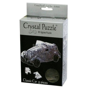 Kinato Construction Puzzles Crystal Puzzle - Black Classic Car (53pc)