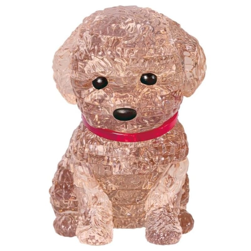 Kinato Construction Puzzles Crystal Puzzle - Toy Poodle Brown