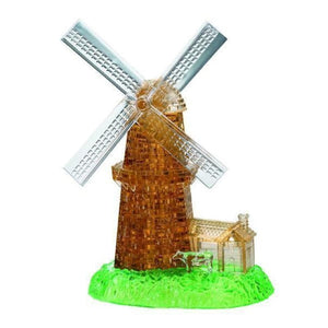 Kinato Construction Puzzles Crystal Puzzle - Windmill (64pc)