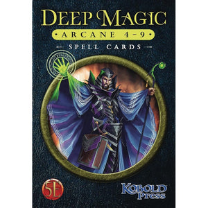 Kobold Press Roleplaying Games Deep Magic - Spell Cards - Arcane 4-9 (5E)
