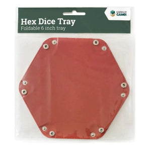Let’s Play Games Dice LPG Hex Dice Tray 6" Red