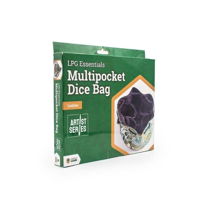 Let's Play Games Dice LPG Multipocket Dice Bag Leather - Artist Series - Cara