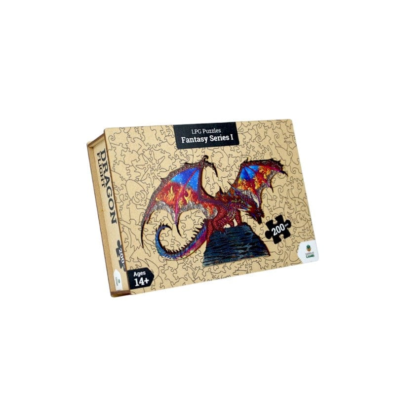 Let?s Play Games Jigsaws LPG Fantasy - Dragon Flight (200pc Wooden Puzzle)