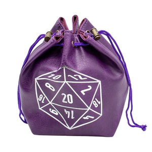 Let’s Play Games Roleplaying Games Large Dice Bag - Purple (LPG)