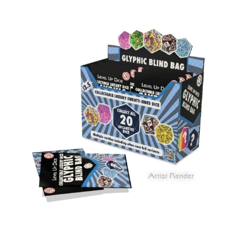 Level Up Dice Dice Glyphic Blind Bag 3.5 (D20s) (Single Pack)