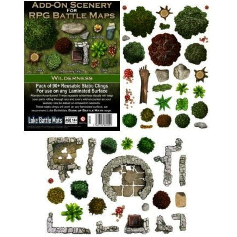Loke BattleMats Roleplaying Games Loke - Add On Scenery Wilderness For RPG Battle Mats