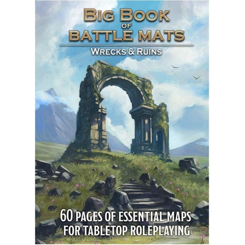 Loke BattleMats Roleplaying Games Loke - Big Book of Battle Mats Wilds Wrecks & Ruins RPG
