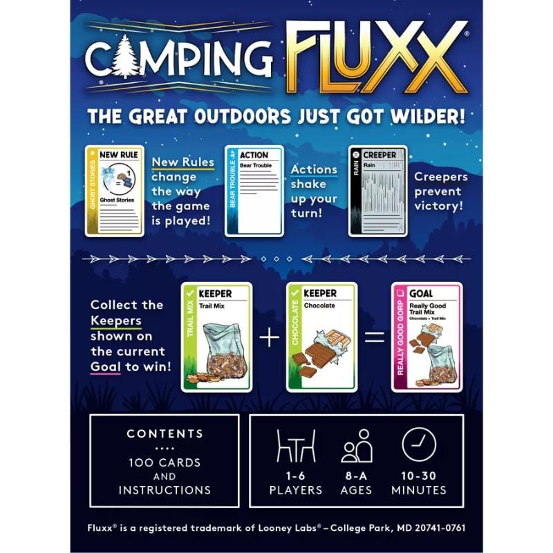 Looney Labs Board & Card Games Camping Fluxx