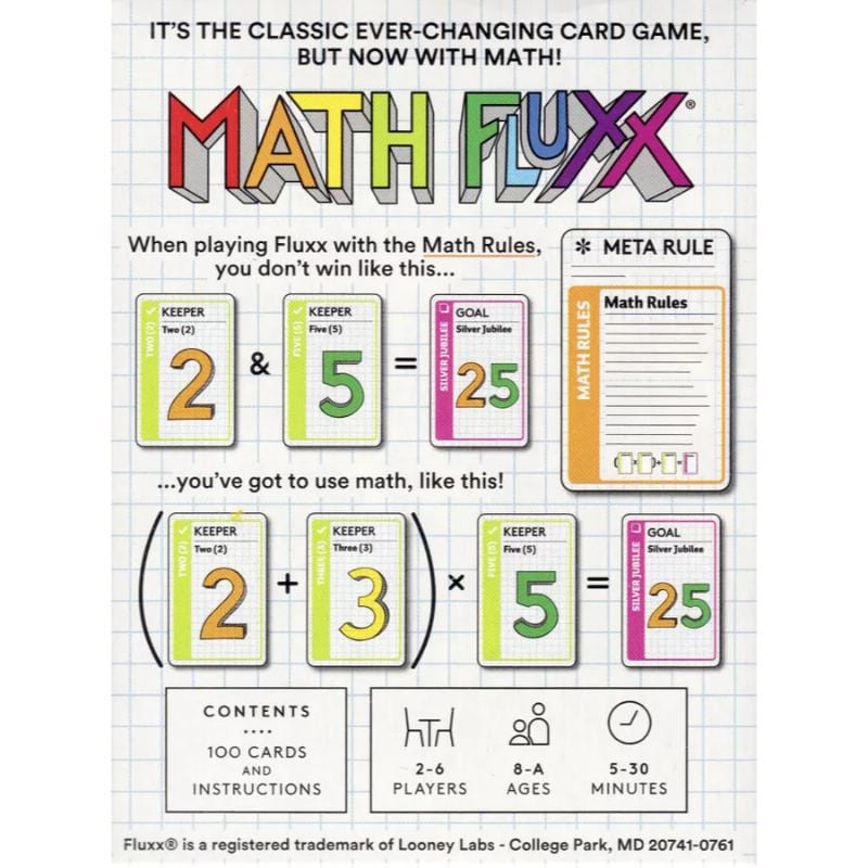Looney Labs Board & Card Games Fluxx - Math