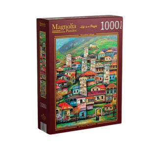 Magnolia Jigsaws Beautiful Village Puzzle - David Martiashvili (1000pc)