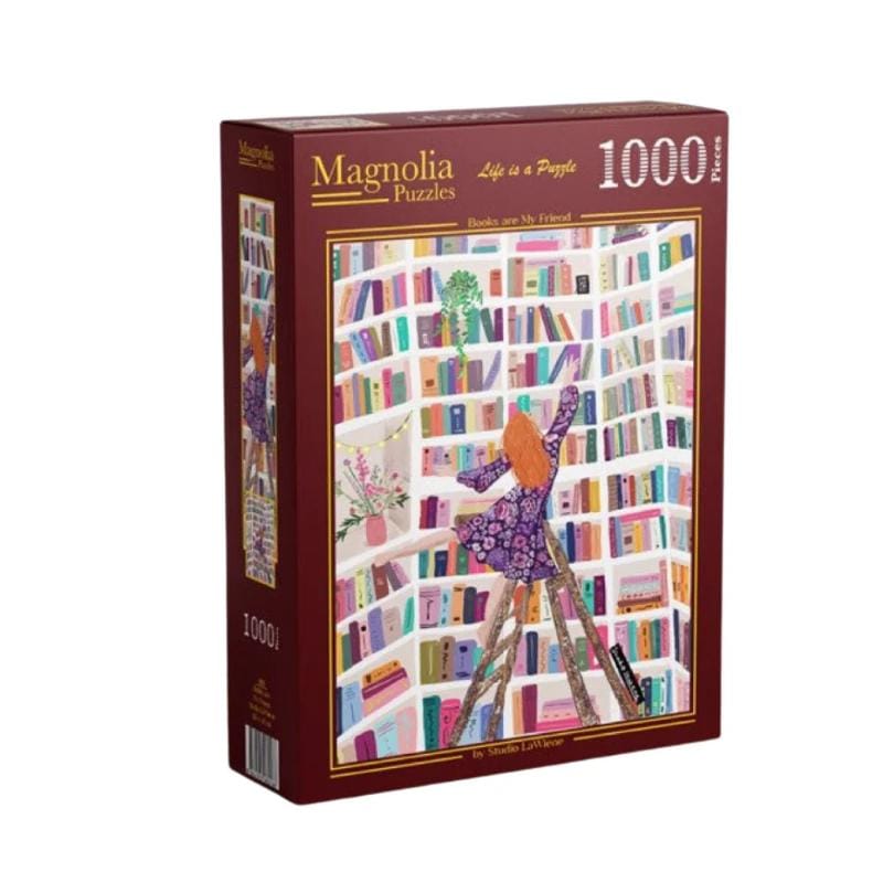 Magnolia Jigsaws Books are My Friend Puzzle - Studio LaWiene (1000pc)