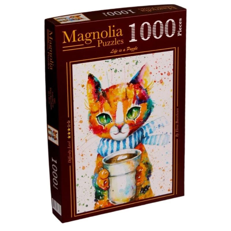 Magnolia Jigsaws Colorful Cat Puzzle (1000pc)
