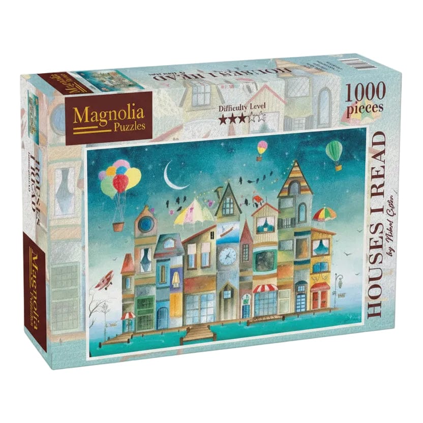 Magnolia Jigsaws Houses I Read Puzzle - Nihal Cifter (1000pc)