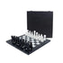 Marble Wholesale Classic Games 25cm Marble Chess Set with Storage Box - Black & White
