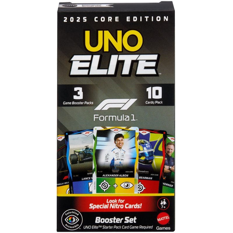 Mattel Board & Card Games Uno - Elite F1 2025 - 3 Booster Set