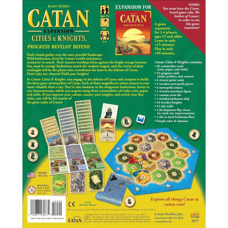 Mayfair Games Board & Card Games Catan - Cities & Knights Expansion (5th Ed)