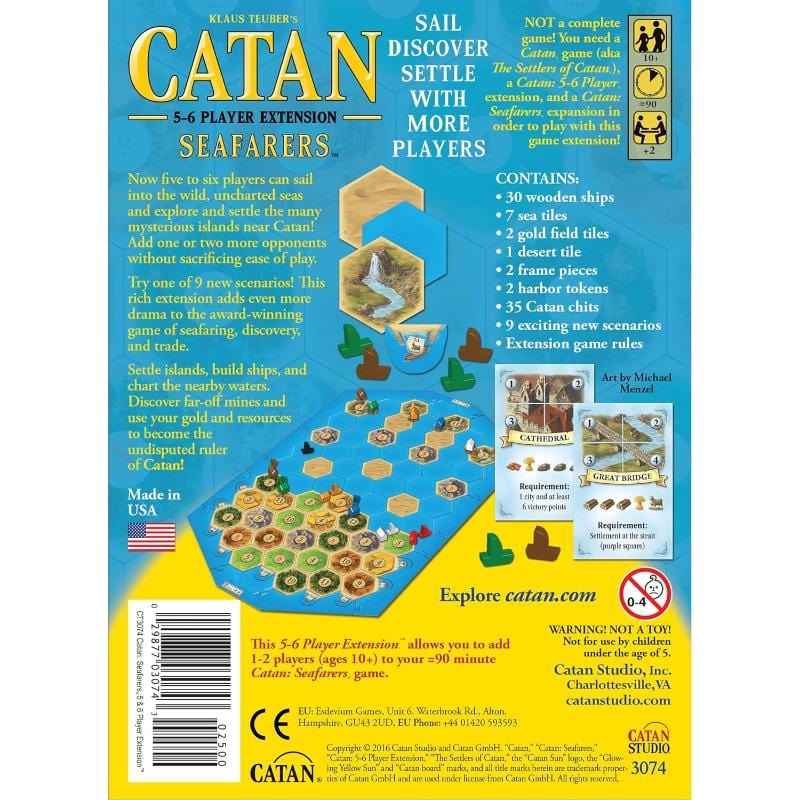 Mayfair Games Board & Card Games Catan - Seafarers 5-6 Player Extension (5th Ed)
