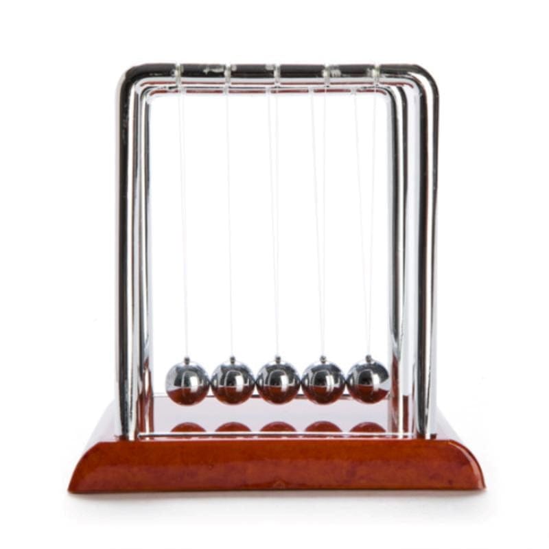 MDI Novelties Balance Ball/Newtons Cradle - Medium with Brown Base
