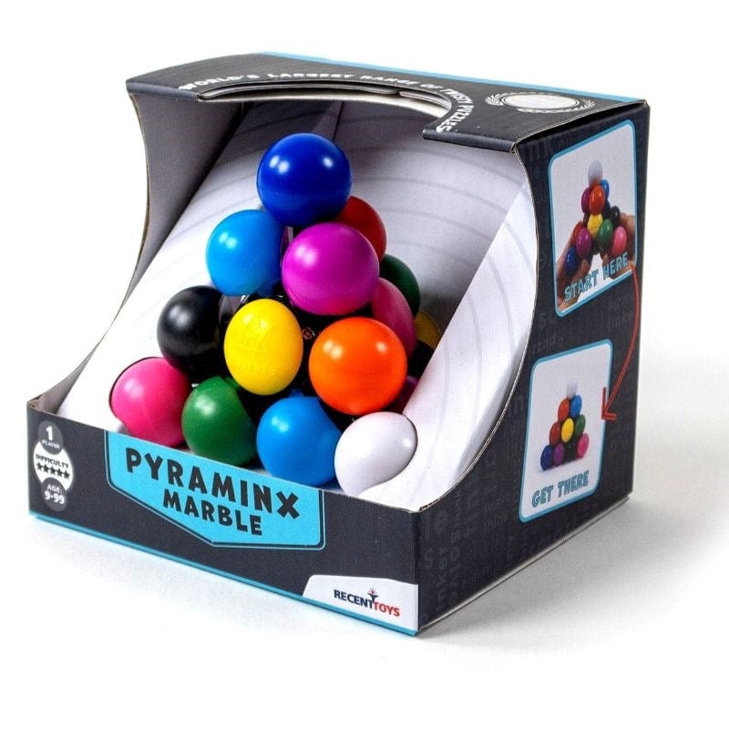 Mefferts Logic Puzzles Mefferts Pyraminx Marble (like Rubik's)