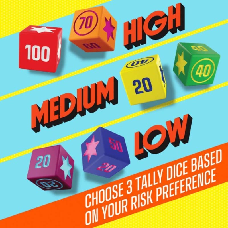 Messy Table Games Board & Card Games Tally Up