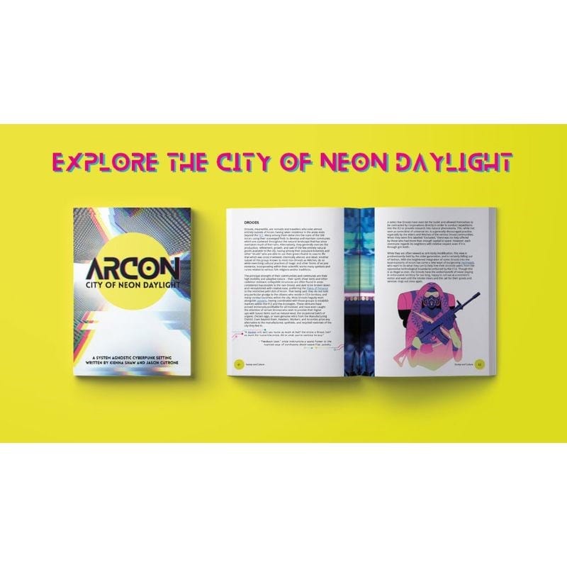 Metal Weave Games Roleplaying Games Arcon - City of Neon Daylight RPG