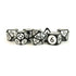 Metallic Dice Games Dice Dice - Acrylic Polyhedral - Black/Silver Enamel (MDG)