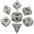 Metallic Dice Games Dice Dice - Acrylic Polyhedral - Glow in the Dark Clear