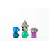 Metallic Dice Games Dice Dice - Mini Resin Polyhedrals - Misfit Dice (2 Sets) (Blind Bag)